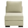 Chauffeuse beige-grigio chiaro in cotone L 64 cm